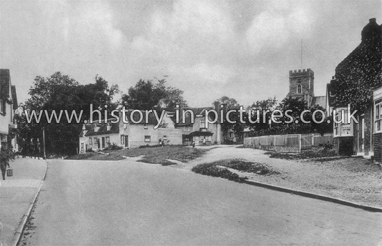 Chipping Hill and Church, Witham, Essex. c.1920's
